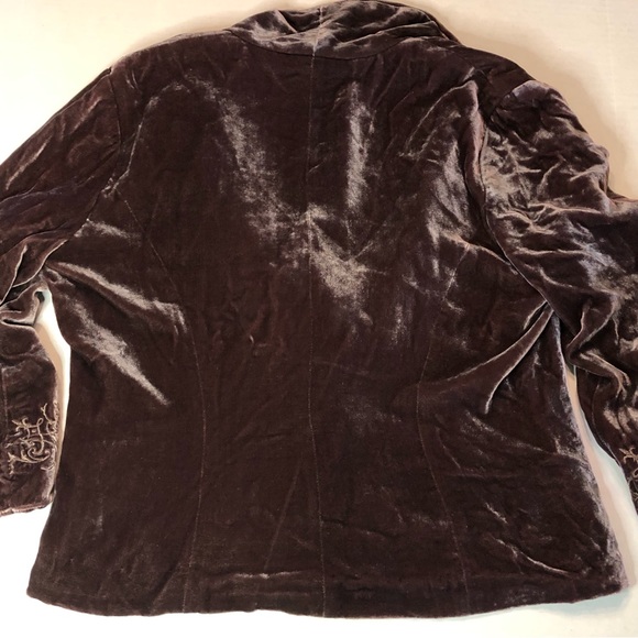 Karen Kane Rayon Silk Embroidered Lined Blazer Ladies Large Rn 59168 - Picture 3 of 12